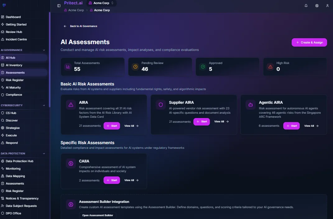 Assess screenshot