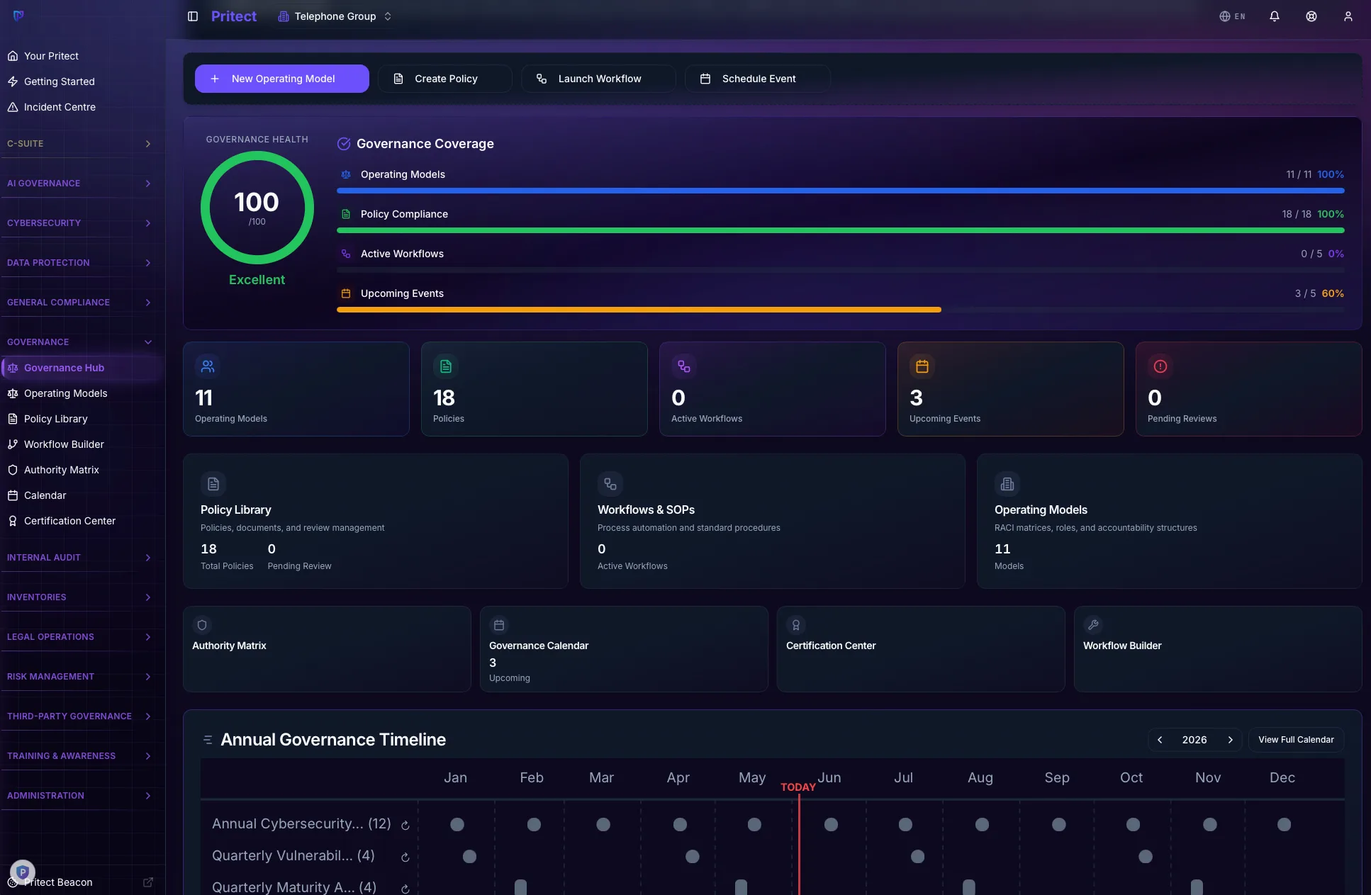 Workflow Builder: 24 pre-built templates across all domains