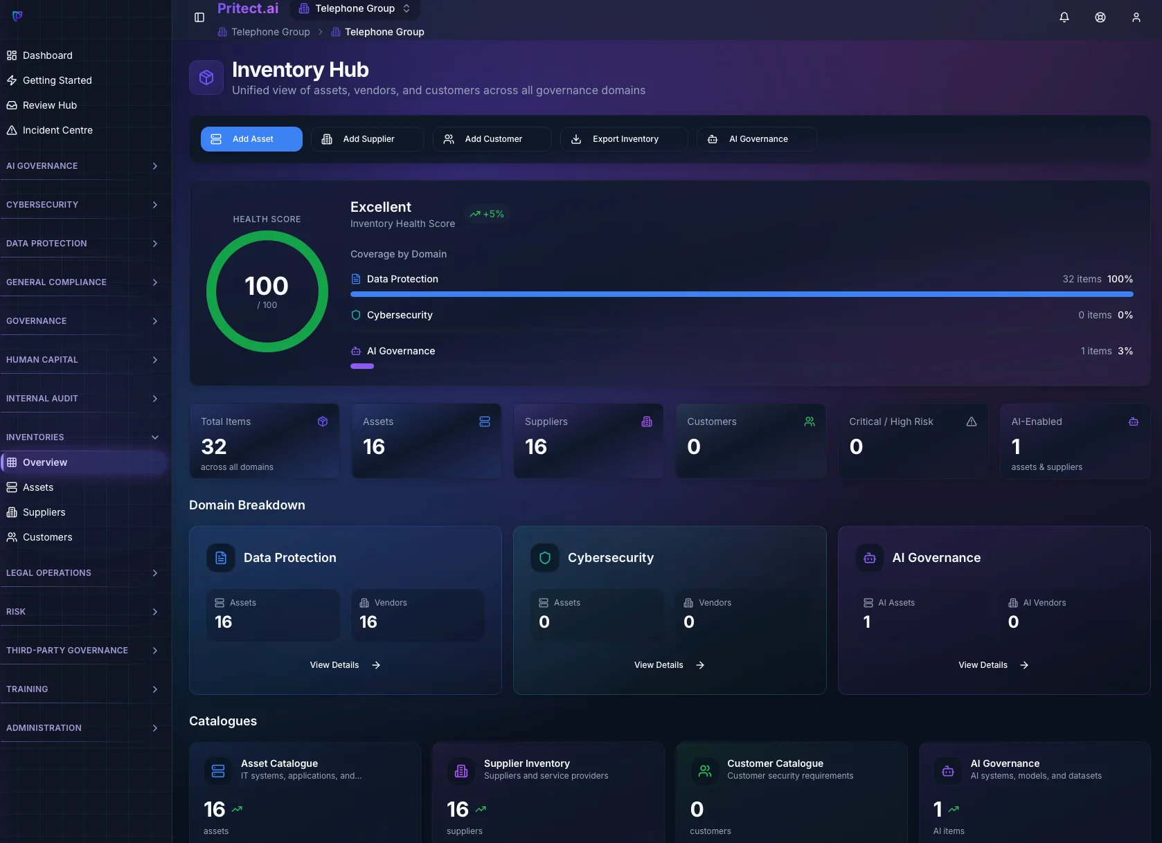 Inventory Hub Dashboard
