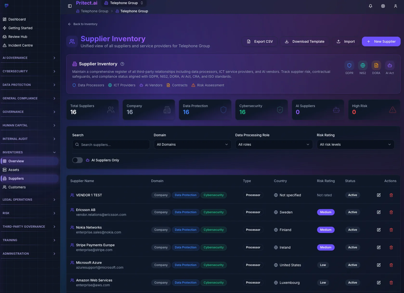 Supplier Inventory